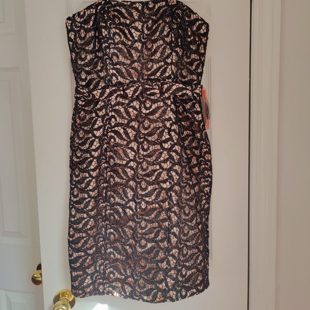 JS collections lace overlay cocktail dress size 6